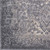 9'3" x 12'3" Distressed Persian Design Gray and Ivory Rectangular Machine Woven Area Rug