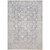 9' x 13' Distressed Finish Pale Blue and Gray Rectangular Area Throw Rug - IMAGE 1