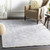 9' x 13' Distressed Finish Pale Blue and Gray Rectangular Area Throw Rug - IMAGE 2