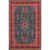 5'3” x 7'3” Oriental Design Blue and Multi-Colored Synthetic Area Throw Rug - IMAGE 1