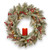 Pre-Lit Snowy Bristle Berry Artificial Christmas Wreath, 24-Inch, White LED Lights - IMAGE 1