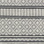2'6" x 8’ Black and White Geometric Striped Pattern Rectangular Hand Woven Area Rug
