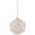 3D Geometric Glass Christmas Ornament - 4" - White and Gold - IMAGE 2