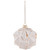 3D Geometric Glass Christmas Ornament - 4" - White and Gold - IMAGE 3