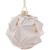 3D Geometric Glass Christmas Ornament - 4" - White and Gold - IMAGE 6