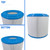 8" White and Blue Filbur APCC7417 FC-1007 Filter Cartridge - IMAGE 2