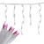 Set of 70 Pink LED Wide Angle Icicle Christmas Lights - 6ft White Wire - IMAGE 3