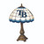 19.5" White and Blue MLB Tampa Bay Rays Tiffany Table Lamp - IMAGE 1