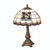 19.5" Gray and Yellow NCAA Missouri Tigers Tiffany Table Lamp - IMAGE 1