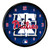 11.5" Blue and Red MLB Philadelphia Phillies Net Wall Clock - IMAGE 1
