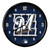 11.5" Blue and White MLB Milwaukee Brewers Net Wall Clock - IMAGE 1