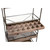 32.75" Brown Four Tier Display Shelf with Storage Drawers