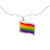 Pride Rainbow Flag Indoor Outdoor Patio Light Set - 7.5' White Wire - 10ct - IMAGE 5