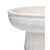 Round Ceramic Garden Pedestal Bowl - 14.5" - White - IMAGE 3