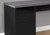 78.75" Black and Gray Contemporary L-Shaped Computer Desk - IMAGE 2
