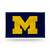 3' x 5' Blue and Yellow College Michigan Wolverines Rectangular Banner Flag - IMAGE 1