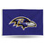 3' x 5' Purple and White NFL Baltimore Ravens Rectangular Banner Flag - IMAGE 1