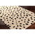 6' Polka-Dot Patterned Brown and Black Round Wool Area Throw Rug - IMAGE 5