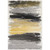 2' x 3' Distressed Painted Style Gray and Yellow Rectangular Polypropylene Area Throw Rug - IMAGE 1