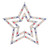 Lighted Patriotic Star Window Decoration - 17" - IMAGE 2