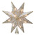 7.6" White and Gold Lighted Star Christmas Tree Topper - Clear Lights - IMAGE 1