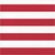 Club Pack of 192 Red and White 2-Ply Striped Luncheon Napkins 6.5" - IMAGE 1