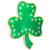 Lighted Green Shamrock St. Patrick's Day Window Silhouette - 14" - Green LED Lights - IMAGE 4