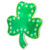 Lighted Green Shamrock St. Patrick's Day Window Silhouette - 14" - Green LED Lights - IMAGE 5