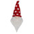 Santa Gnome with Polka Dot Hat Christmas Decoration - 5" - Red and White - IMAGE 1