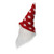 Santa Gnome with Polka Dot Hat Christmas Decoration - 5" - Red and White - IMAGE 3
