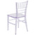 24.75" Clear Traditional Outdoor Patio Chiavari Chair - IMAGE 2