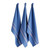 French Striped Chambray Cotton Dish Towels - 30" - Blue - Set of 3 - IMAGE 1