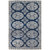 8' x 10' Medieval Blue and Beige Rectangular Hand Tufted Wool Area Throw Rug - IMAGE 1