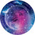Galaxy Disposable Luncheon Party Plates - 6.75" - Club Pack of 96 - IMAGE 1