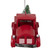 4.5" Red Vintage Style Truck with Frosted Tree Christmas Ornament - IMAGE 5