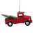 Vintage Style Truck with Frosted Tree Christmas Ornament - 4.5" - Red - IMAGE 6