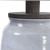 28" Crackle Glaze White and Gray Ceramic Table Lamp with Round Hardback Shade - IMAGE 5