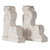 Weathered Scrollwork Bookends - 16" - White - Set of 2 - IMAGE 3