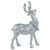 10.75" Silver Reindeer Glittered Christmas Tabletop Decoration - IMAGE 4