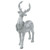 10.75" Silver Reindeer Glittered Christmas Tabletop Decoration - IMAGE 5