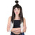 Black Cavewoman Wig with a Leopard Top Knot Halloween Wig Costume Accessory- One Size Fits Most - IMAGE 2