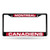 6" x 12" White and Red NHL Montreal Canadiens License Plate Cover - IMAGE 1