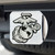 3.25" x 4" White and Black US Marines Hitch Cover Automotive Accessory - IMAGE 2