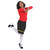 Black and Red Sailor Woman Halloween Costume- Large - IMAGE 1