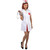 White and Red Nurse Halloween Costume- Large - IMAGE 1
