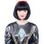 Black Bob Fairy Tale Halloween Wig Costume Accessory- One Size Fits Most - IMAGE 2