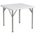 34.25" White Square Contemporary Outdoor Patio Folding Table - IMAGE 1