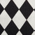 72" x 14" Black and White Harelquin Print Table Runner - IMAGE 2