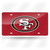12" Red and White NFL San Francisco 49ers Tag - IMAGE 1