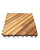 Set of 10 Brown Natural Finish 12-Diagonal Outdoor Slat Interlocking Deck Tiles 11" - IMAGE 1